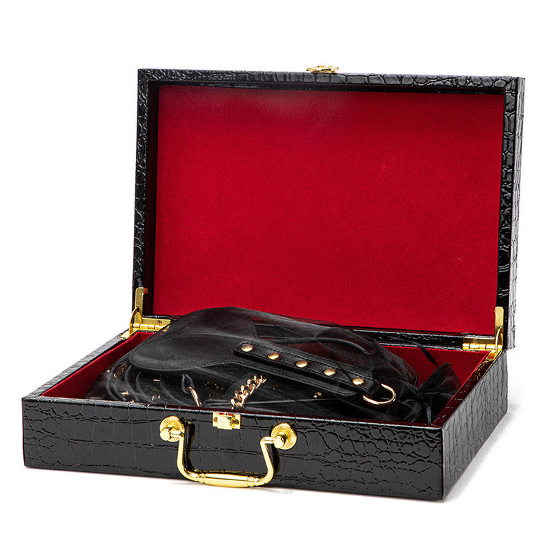 Portable Erotic Leather 8 Pieces Bundled Bondage SM Toys-Uxolclub - Best Adult Sex Toys Online Retailers