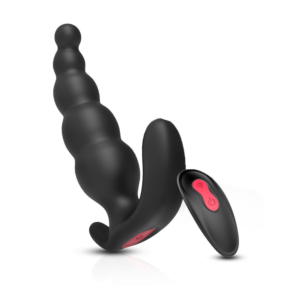 Silicone Thrusting Butt Plug Remote Vibrating Prostate Dildo-Uxolclub