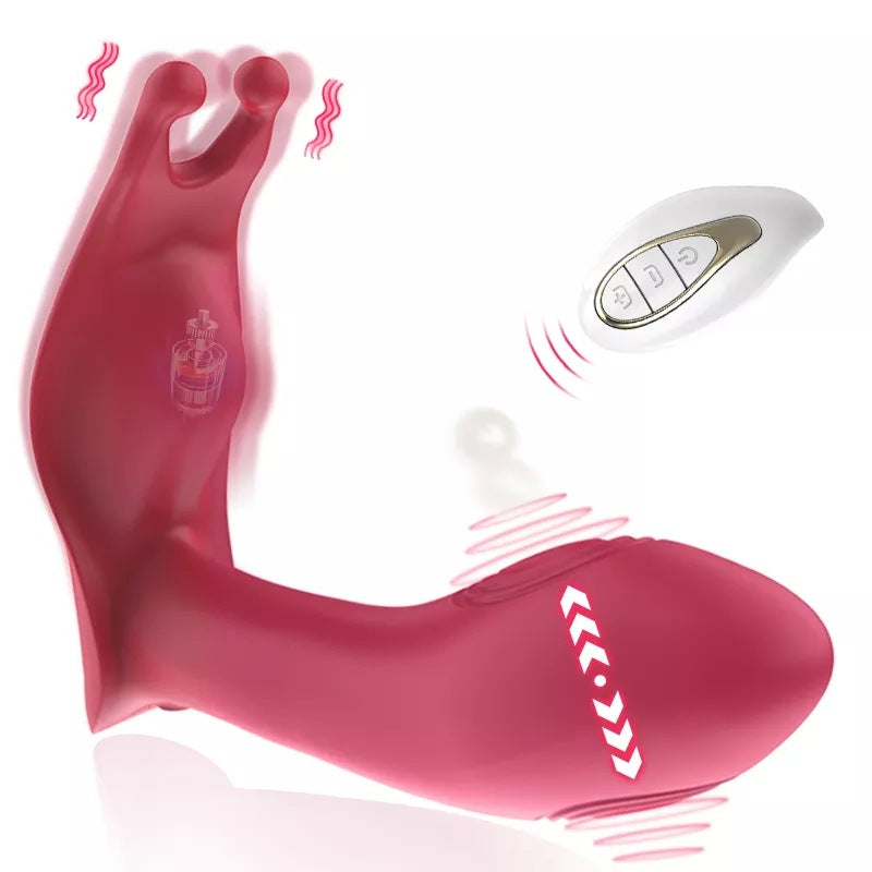 Remote Control Double Sided Slap Vibrating Anal Toy-Uxolclub