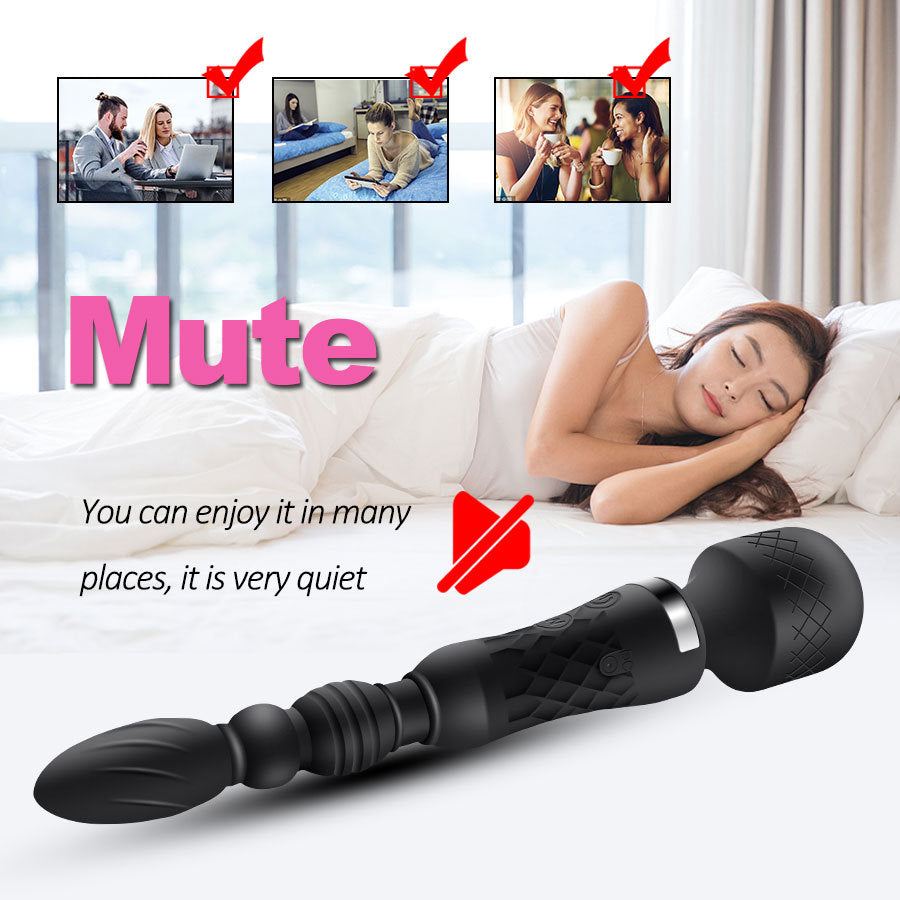 10 Frequency Double Vibrating Masturbation Butt Plug-Uxolclub