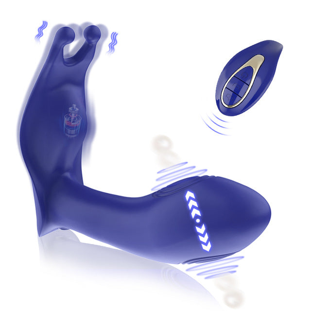Remote Control Double Sided Slap Vibrating Anal Toy-Uxolclub