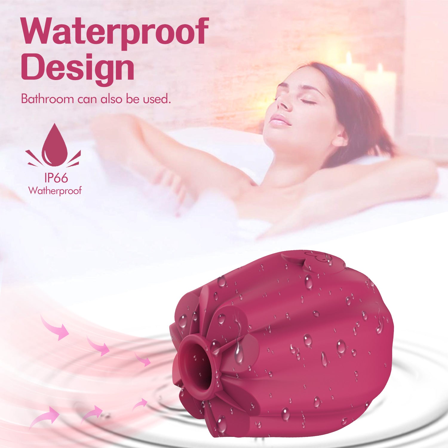 Rose Suction Vibrator for Women Clitoral Nipples with Sucking-Uxolclub