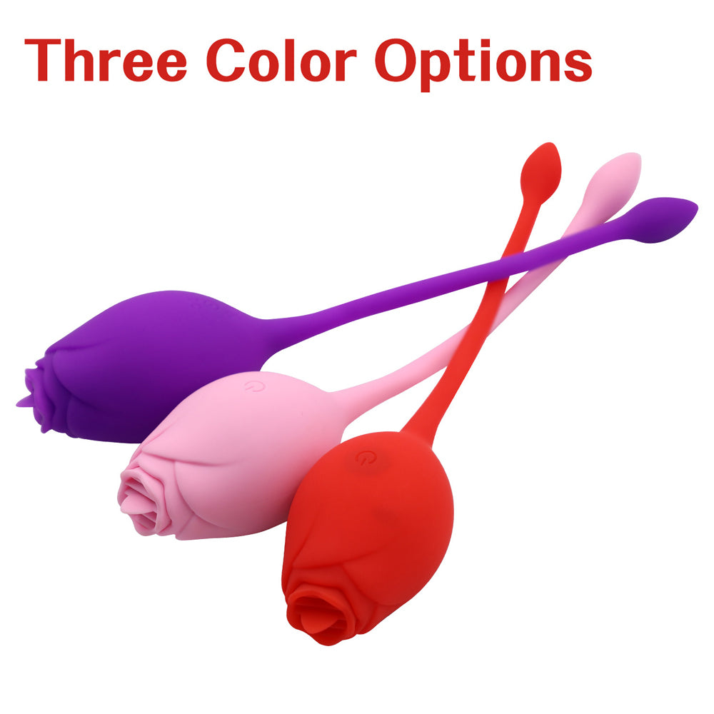 Rose Vibrator Women Masturbation Belt Vibrating Egg-Uxolclub