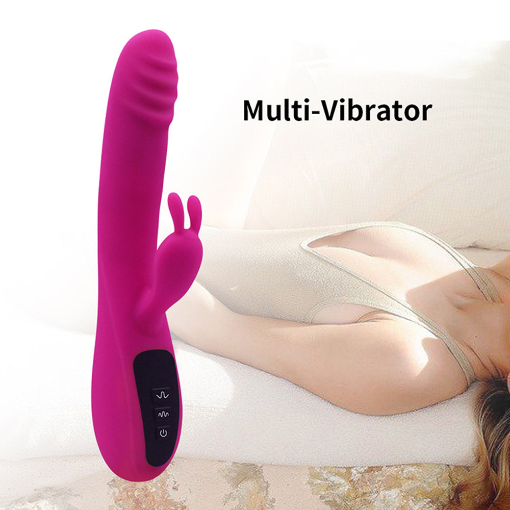16-Mode Rabbit Vibrato| Waterproof Silicone Vibrating Dildos-Uxolclub