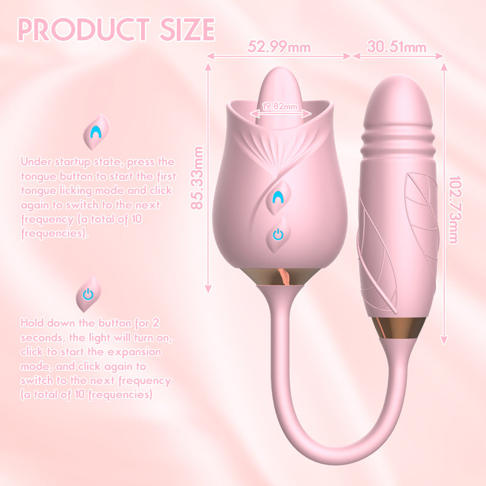 Clit Vibrator Nipple Sucker Vibrating Tongue-Uxolclub