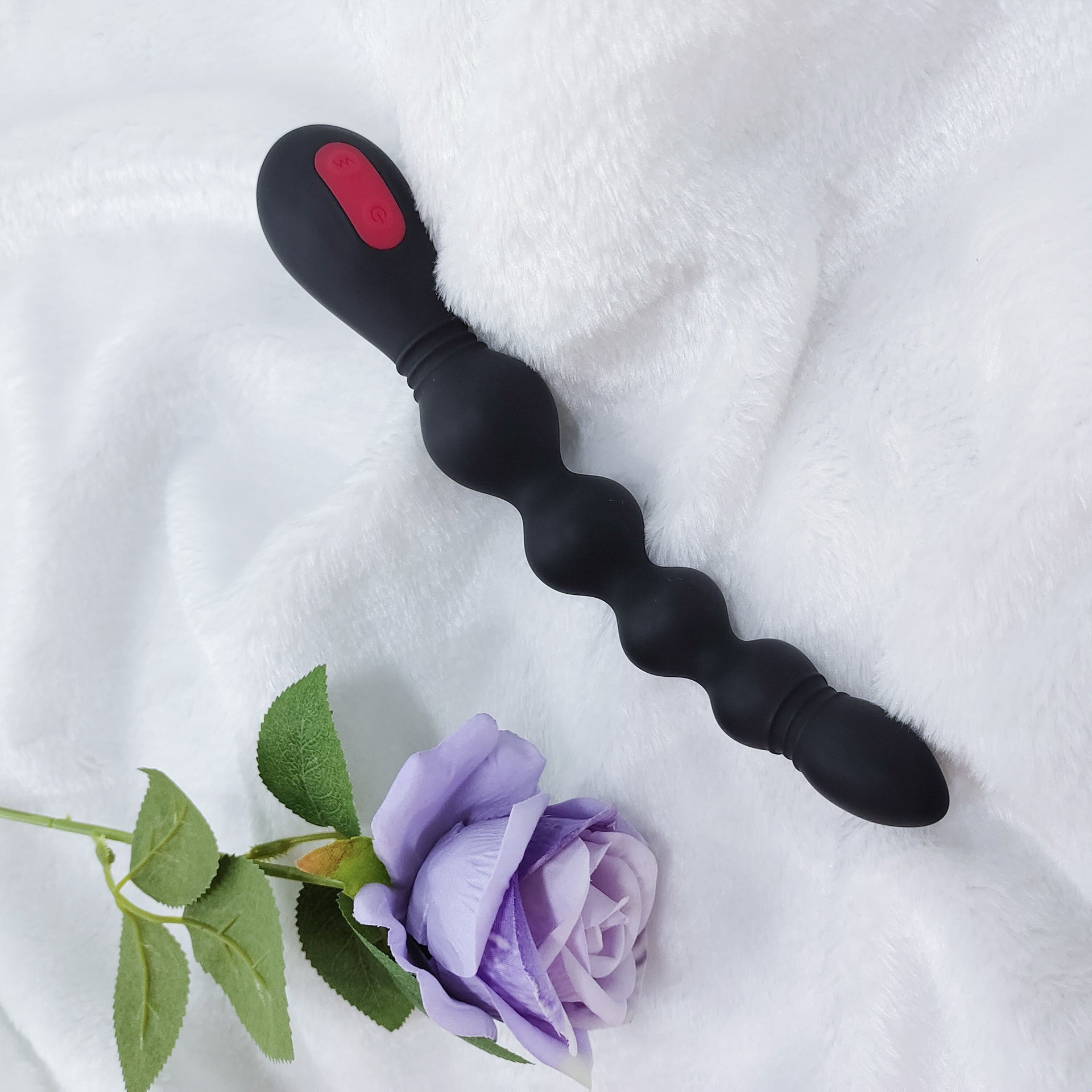 Silicone Anal Plug Beads 9 Frequency Strong Shock Electric Anal Plug-Uxolclub