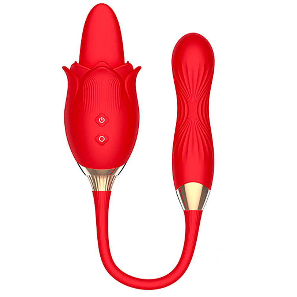 10 Frequency Tongue Licking 10 Frequency Twist Vibrator-Uxolclub