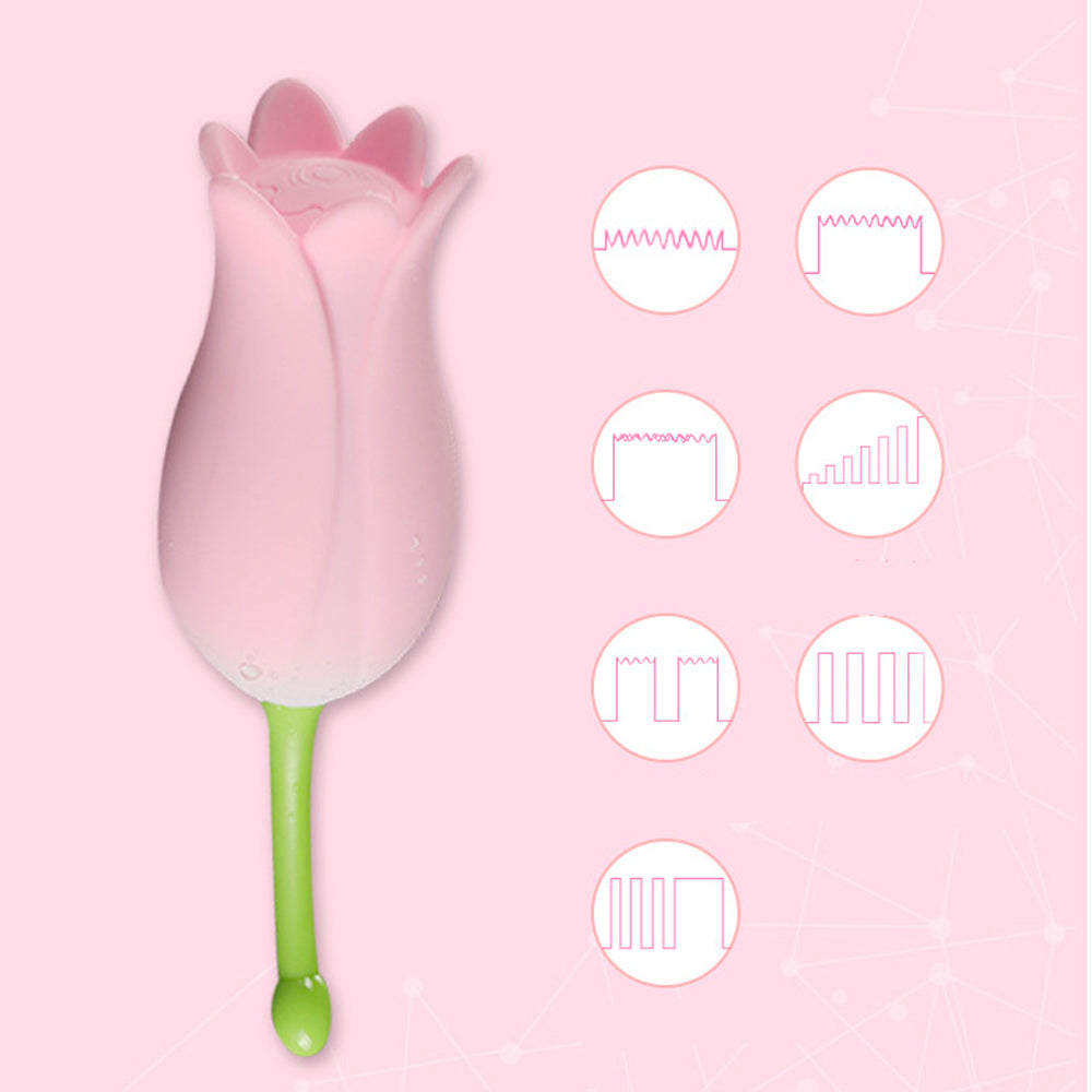 7 Vibration Mode Rose Vibrators Clitoral Stimulation & G-spot Orgasm-Uxolclub