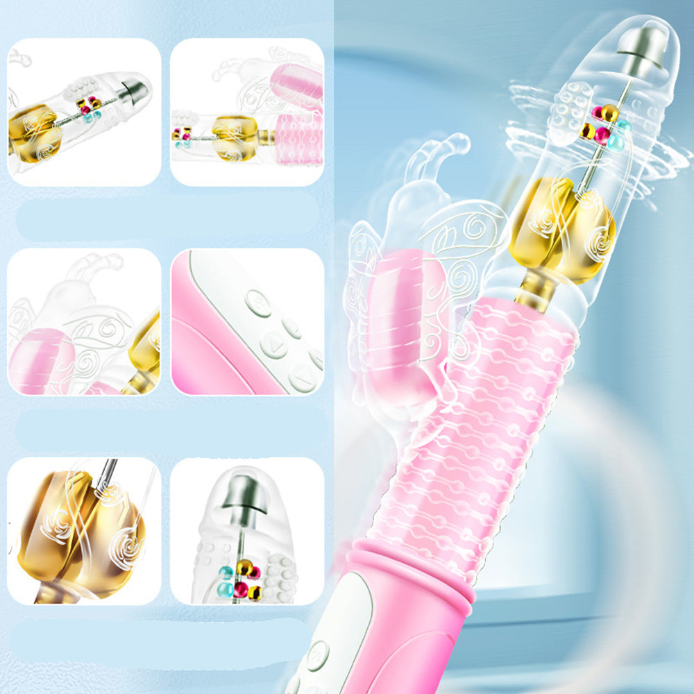 12-Frequency vibration 360-degree rotating massage ball stick-Uxolclub