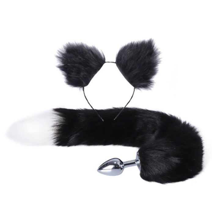 Butt Plug with Tail | Metal Butt Plug Anal Stimulation Toys-Uxolclub