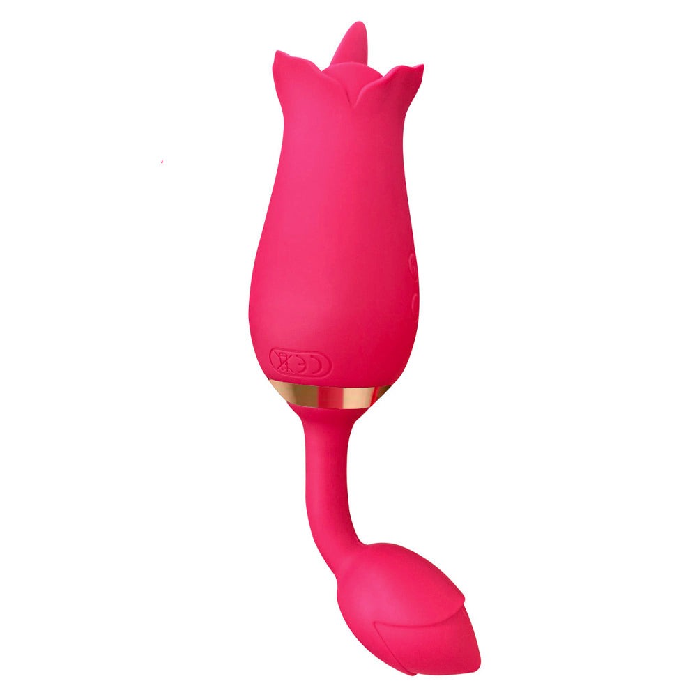 Rose Tongue Vibrator - 9 Vibration Modes for Women with Vibrating Egg-Uxolclub