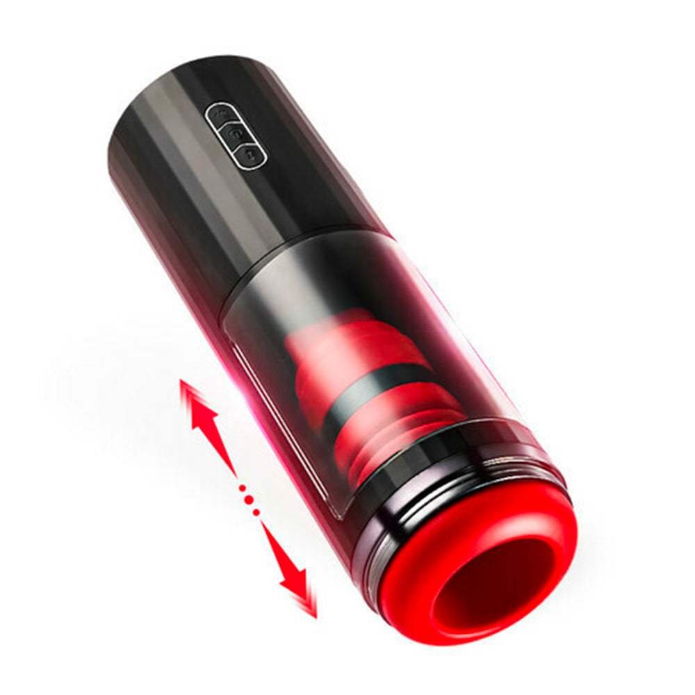 Fully Automatic Sucking Clip Vibrating Telescopic Masturbation Cup-Uxolclub