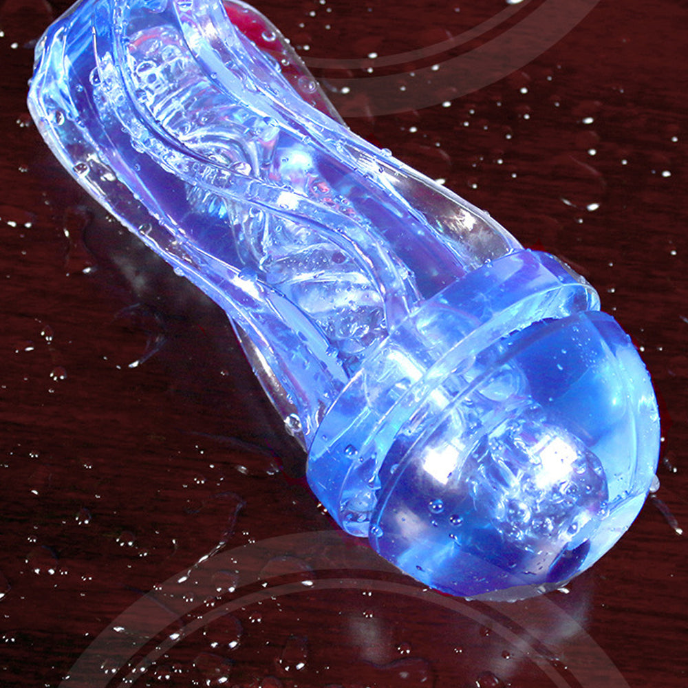 Jelly Inverted Model Transparent Masturbation Cup with Transparent See Through Vagina Handheld Pocket Vagina Pussy Toy-Uxolclub - Best Adult Sex Toys Online Retailers