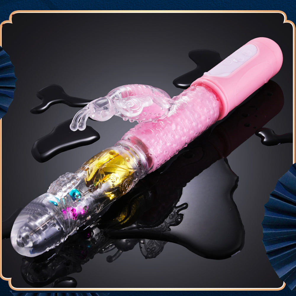 12-Frequency vibration 360-degree rotating massage ball stick-Uxolclub