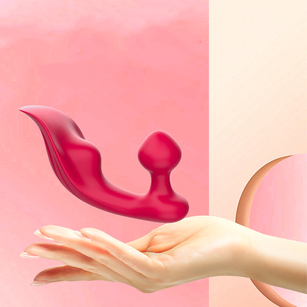 9 Band Couples Vibrator - Rechargeable Red Rose Vibrate Sex Toys-Uxolclub