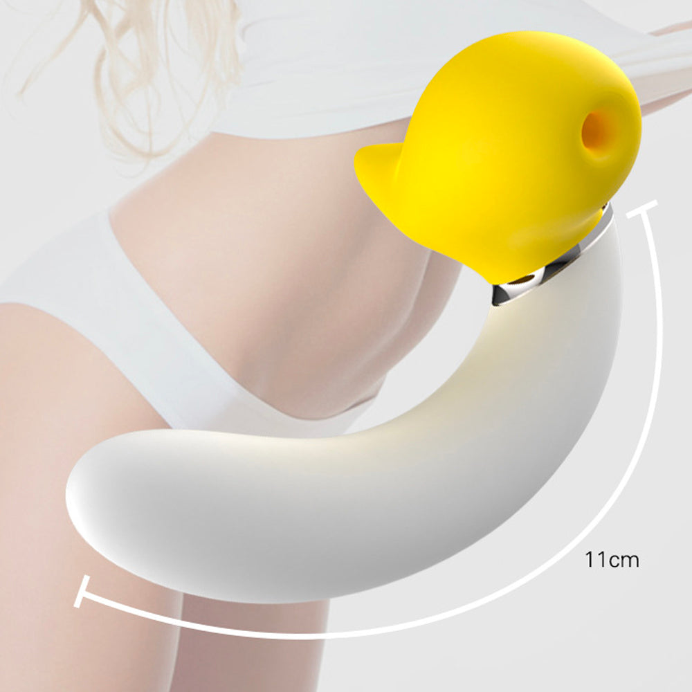 Banana Vibrating Dildos Spin  Suck Telescoping Dildo-Uxolclub