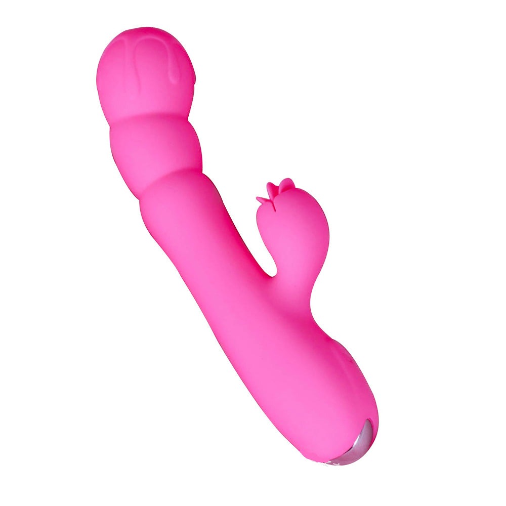 Electric Tongue Vibrator - Female Masturbators Tongue Licking Pink Dildo-Uxolclub