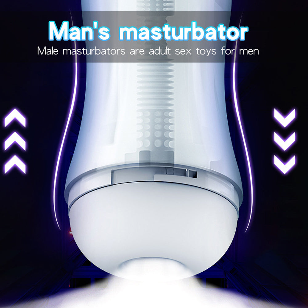 10 Shakes 5 Sucking Masturbation Cup Fully Automatic Deep Throat Clamp-Uxolclub