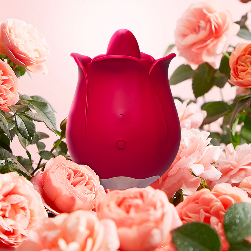 Rose Flower Second Generation Sucker  Clit Nipples Vibrator-Uxolclub