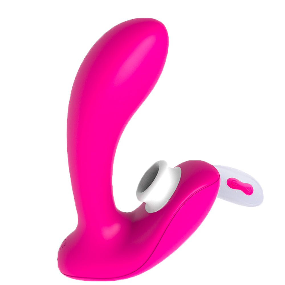 Sucking Vibrating Dildo - Female Vibrator with Vibrating Suction-Uxolclub