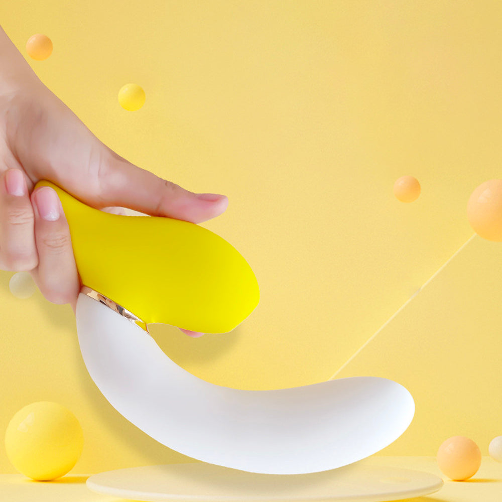 Banana Vibrating Dildos Spin  Suck Telescoping Dildo-Uxolclub