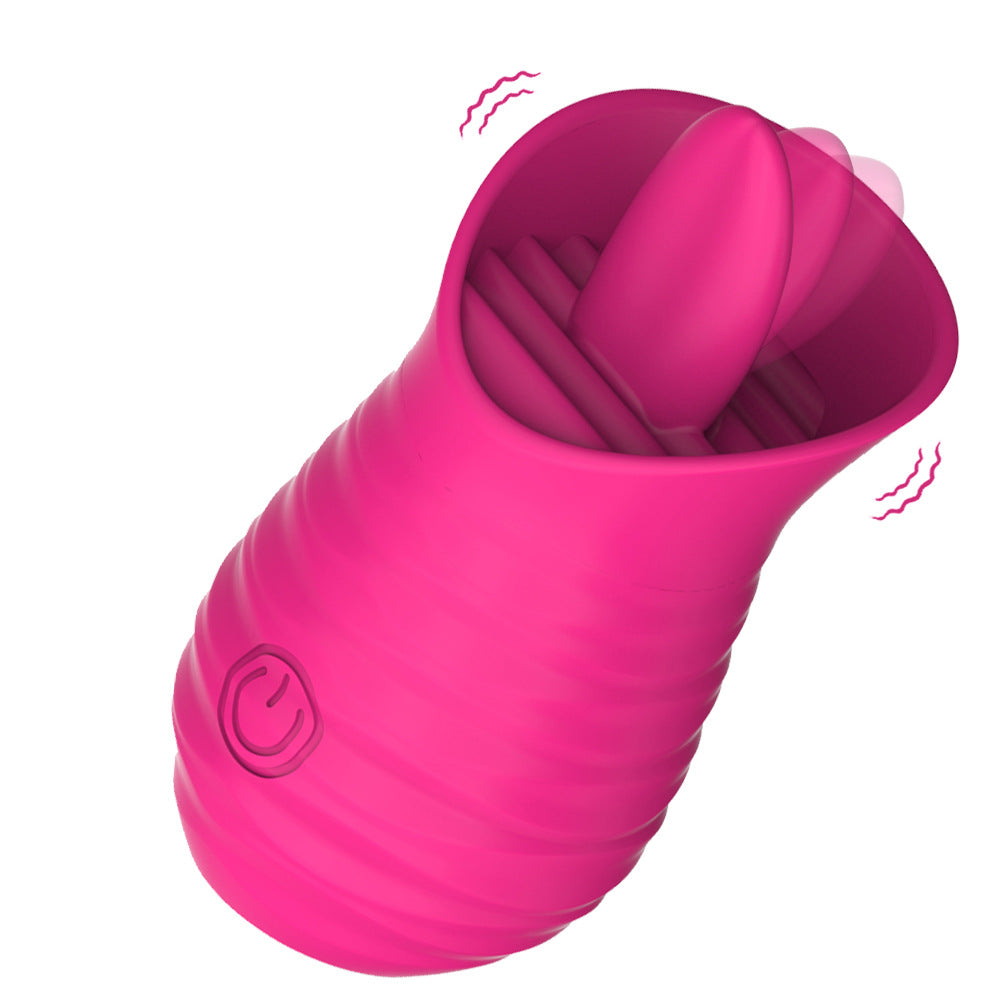 10 Frequency Tongue Vibrator Female Pink Vibrator Rose Petal Vibrator-Uxolclub