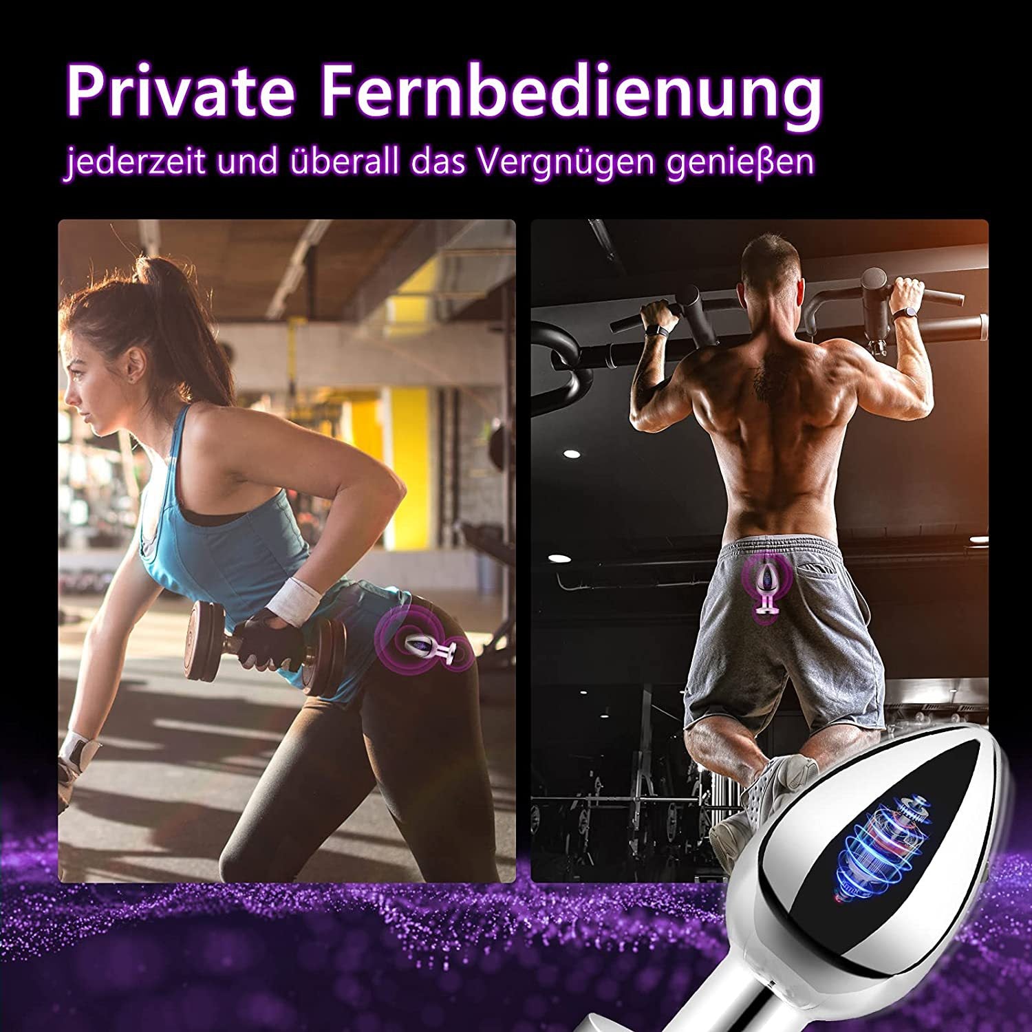 Remote Control Metal 10 Frequency Vibration Anal Plug-Uxolclub