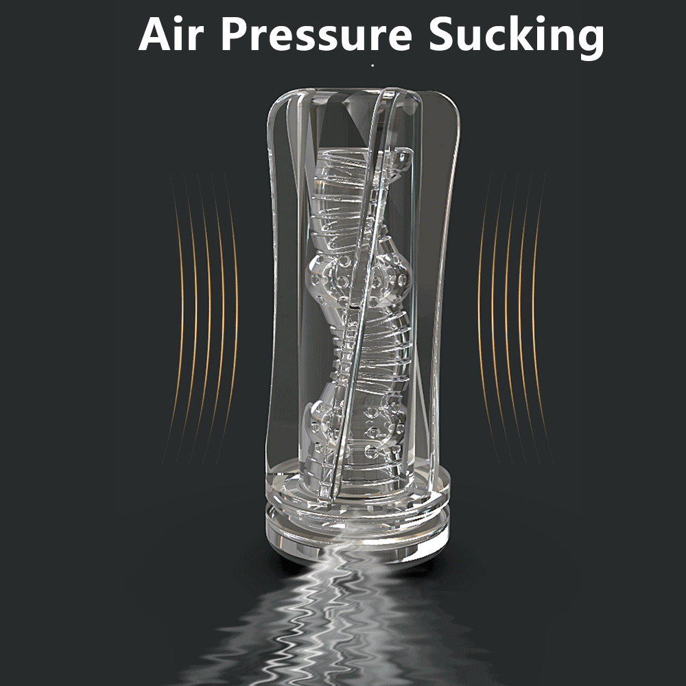 Silicone Masturbation Cup Suction Transparent Blowjob Toy-Uxolclub