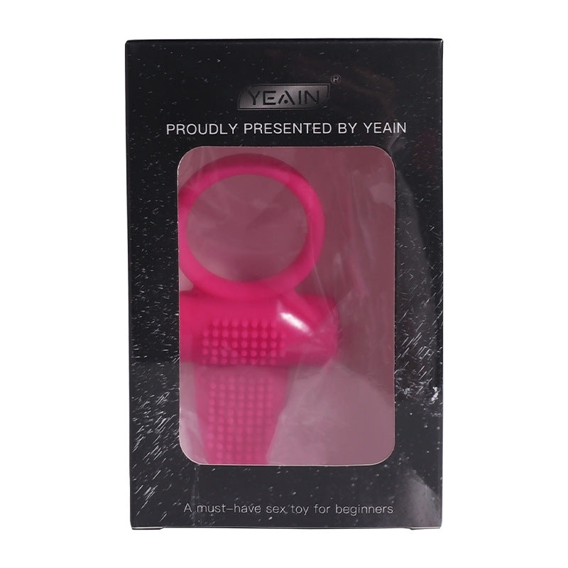 Silent Massage Waterproof Silicone Vibrator Lock Ring