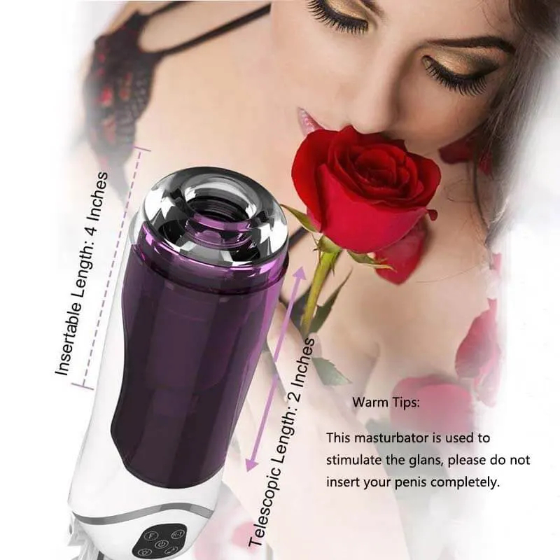 10 shock 10 Speed Thrust Automatic Masturbator Built-in Suction Cup