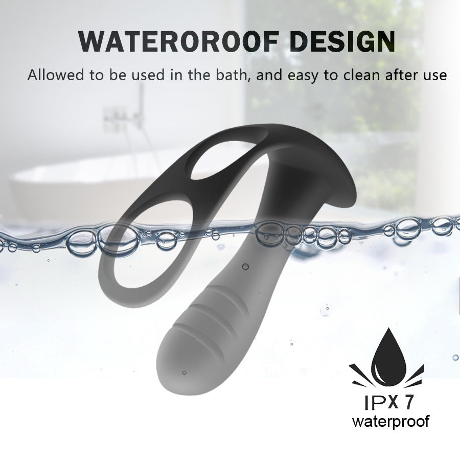 Prostate Massage Lock Fine Vvibration Wireless Remote Control Anal Plug-Uxolclub