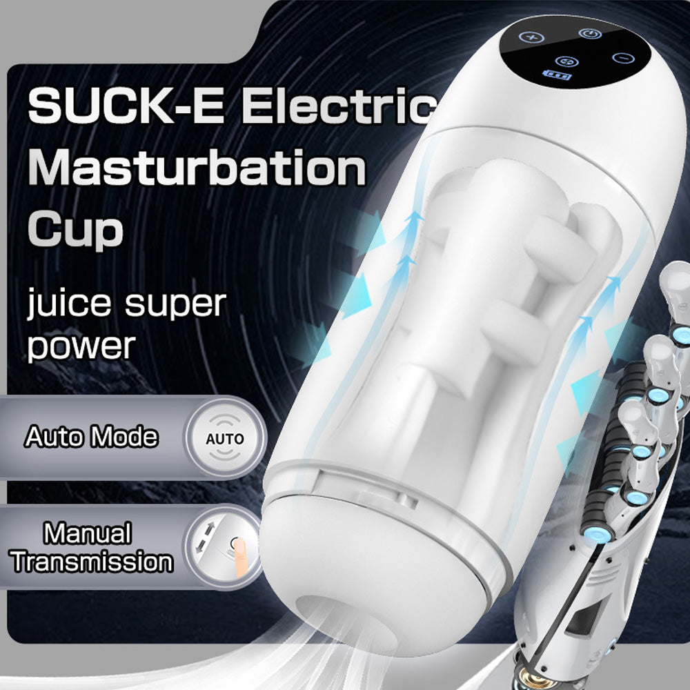 Mouth Suction Electric Automatic Telescopic Masturbator-Uxolclub