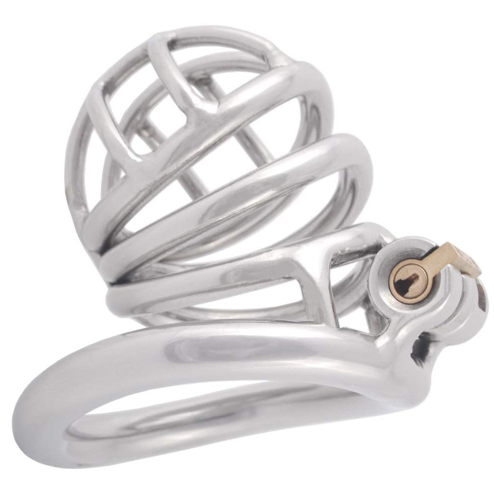 Stainless Steel Chastity Device Stealth Lock Adults Chastity Cages-Uxolclub