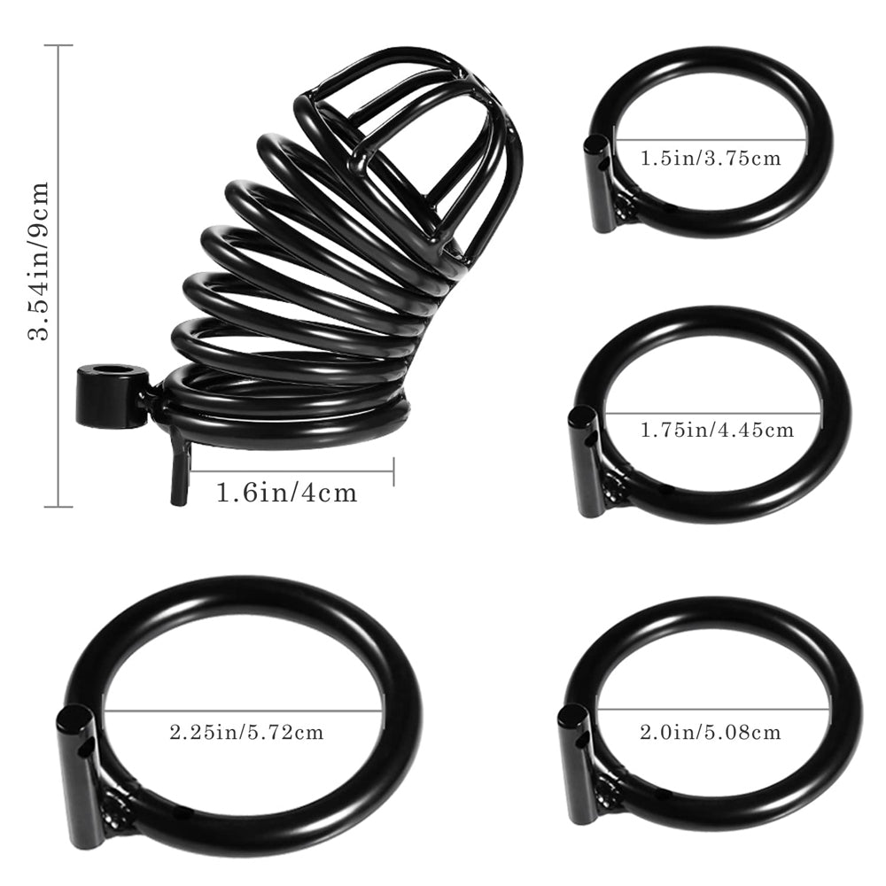 Chastity Lock Cock Cage SM Sex Toys-Uxolclub