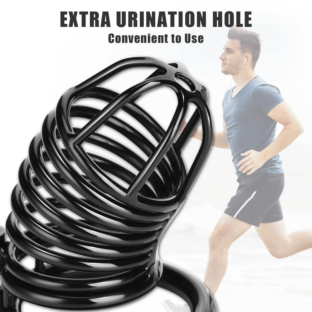 Chastity Lock Cock Cage SM Sex Toys-Uxolclub