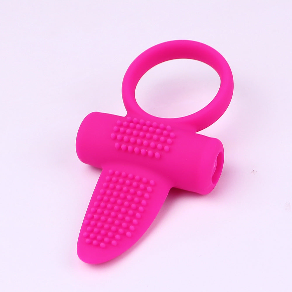 Silent Massage Waterproof Silicone Vibrator Lock Ring