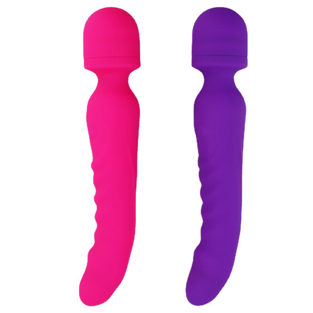 Magnetic Magic Wand Rechargeable  Silicone Vibrating Dildos-Uxolclub