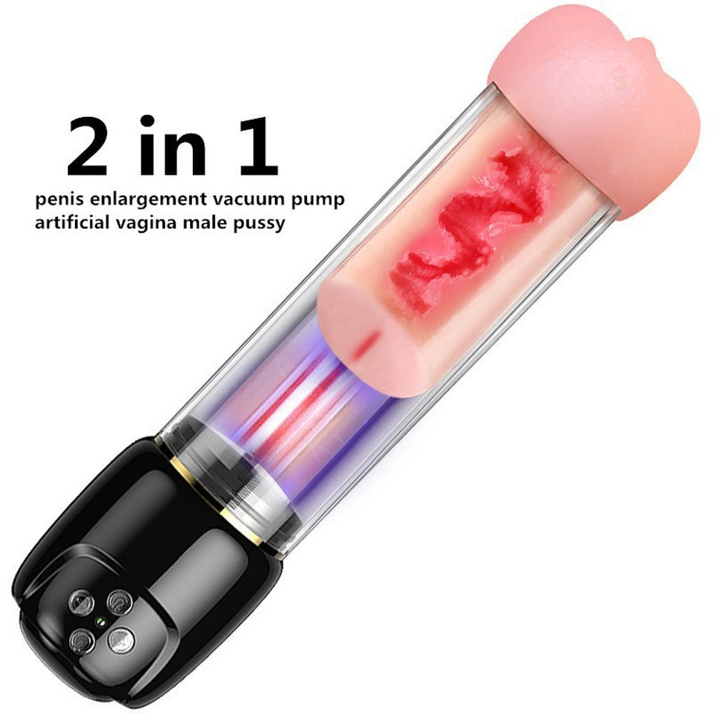 Strong Sucking Masturbation Cup, with Water Flow Bubble Sucking-Uxolclub