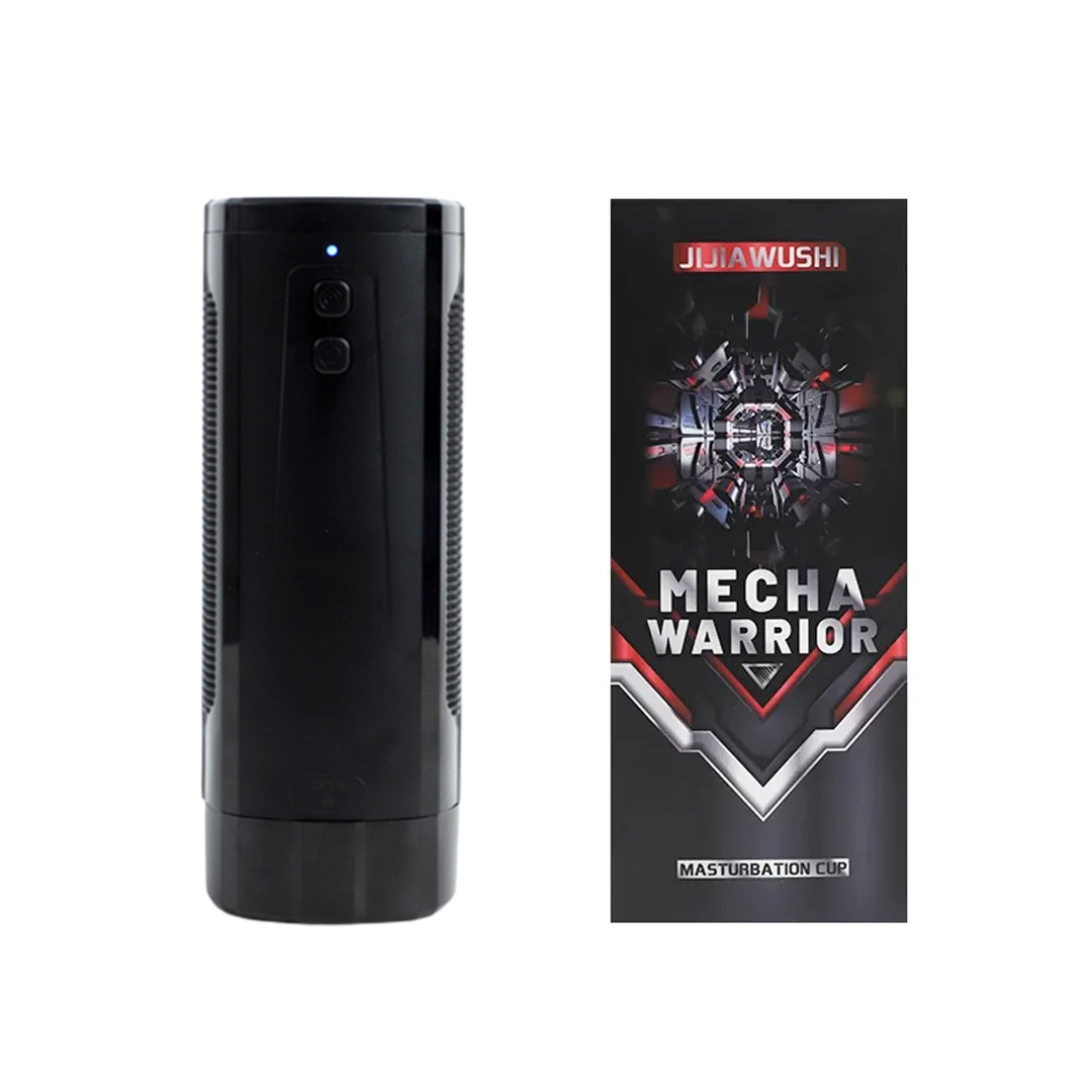 Mecha Warrior Cy-01 3-in-1 10 Vibrating 360°Rotating Masturbation Cup