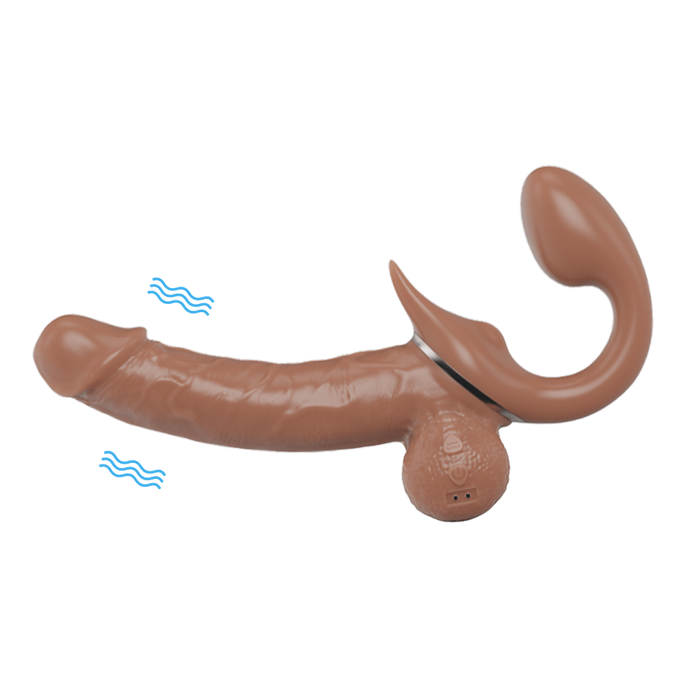10 Modes Double Head Thrusting Dildo Retractable Curved Dildo