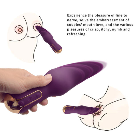 10 Frequency Nipple Vibrator Petal Flapping Clit Licking-12