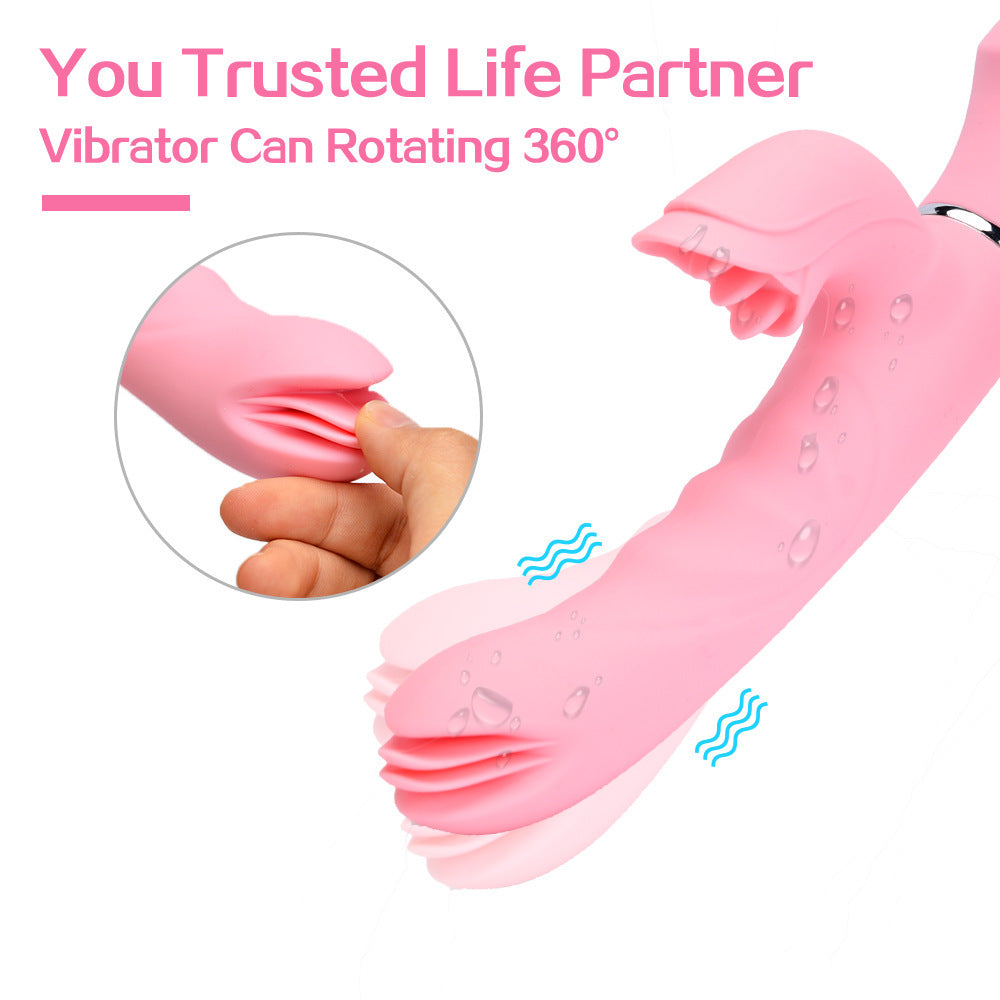 Rocking And Spinning Dildo Vibrator