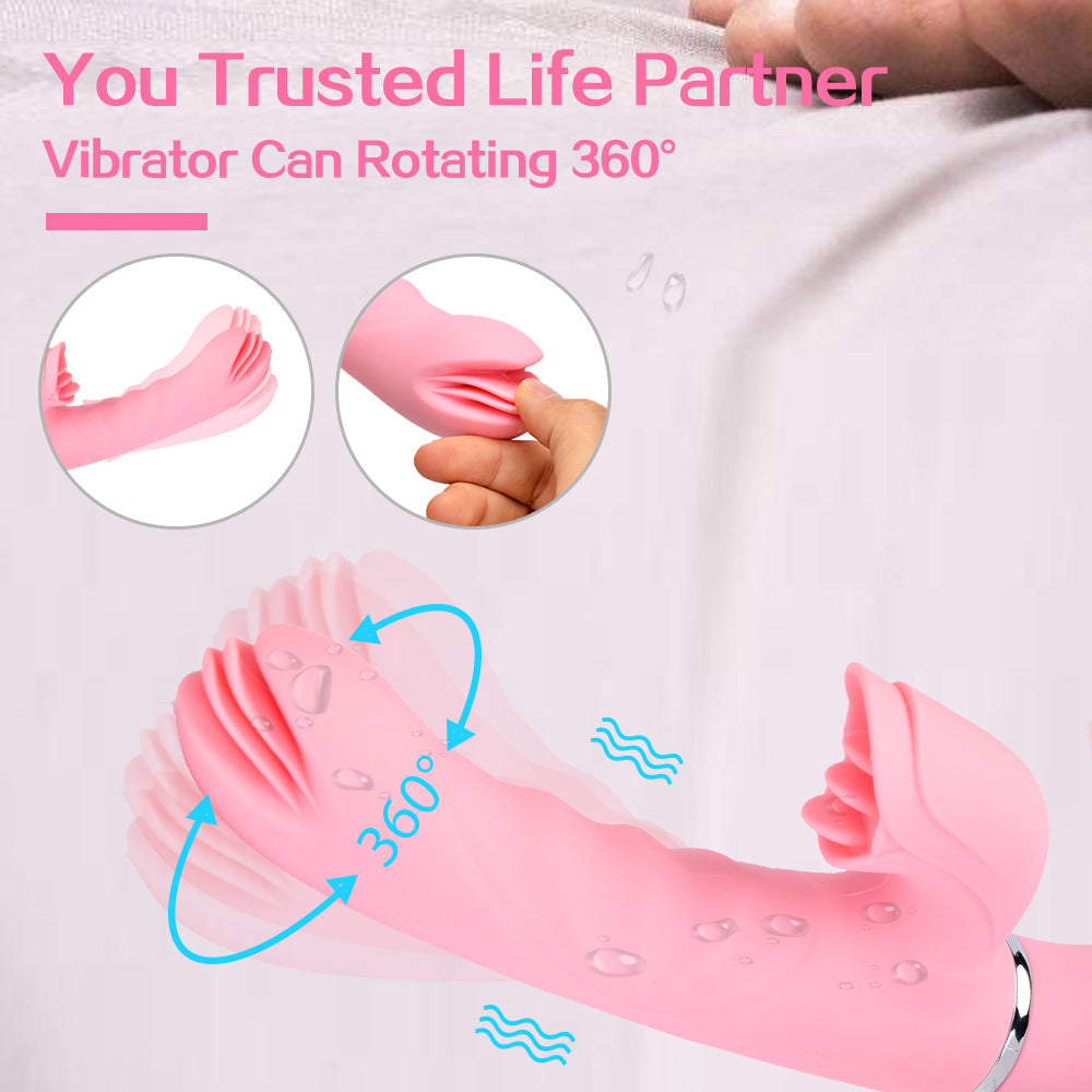 Rocking And Spinning Dildo Vibrator