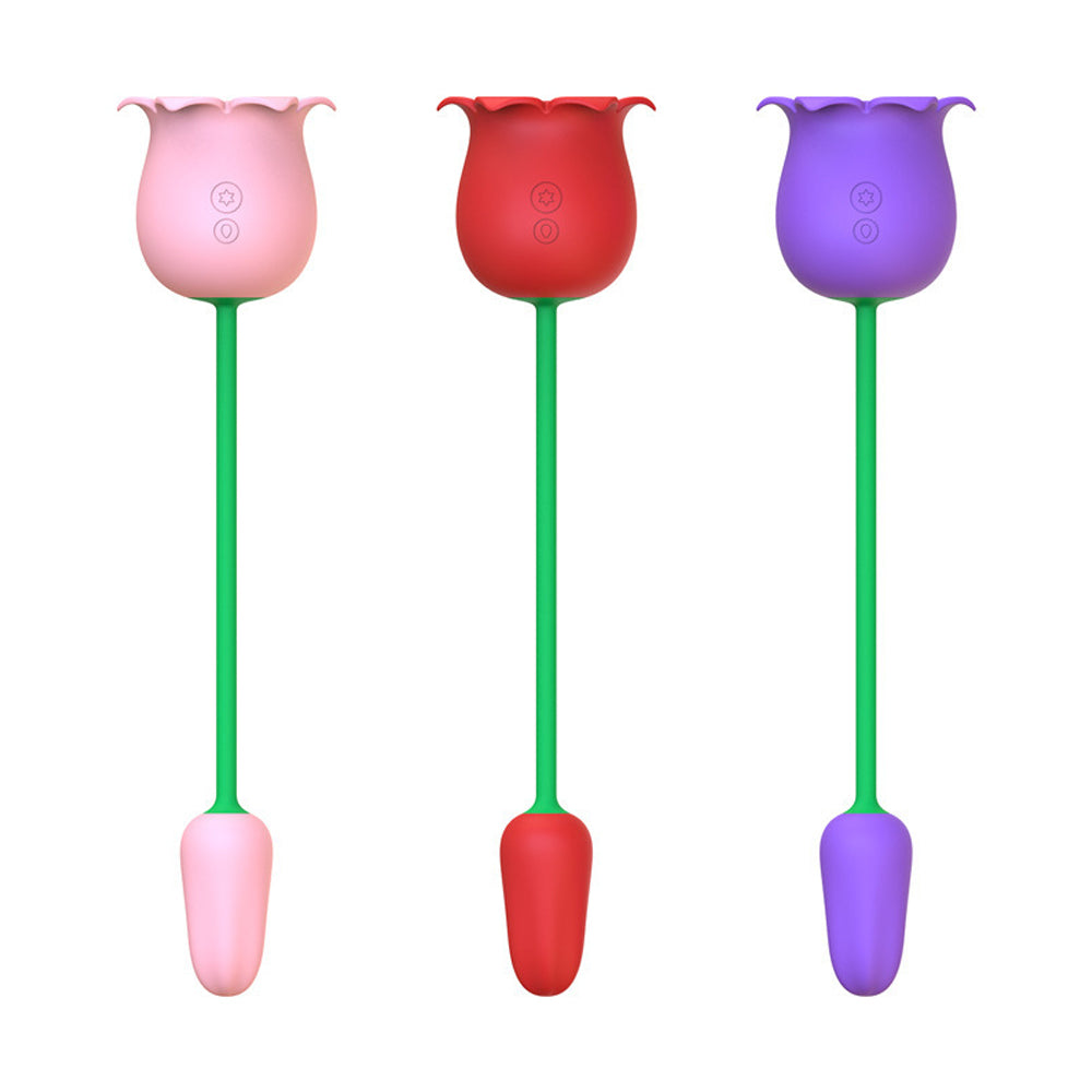 Rose Vibrator Stamen Vibrating Suction Clitoral Massage Vibrating Egg-Uxolclub
