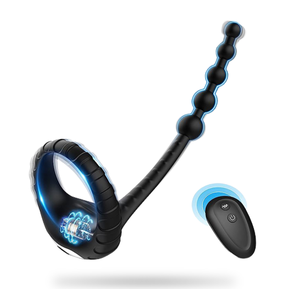 3 in 1 Penis Ring 10 Vibration Frequency Remote Control