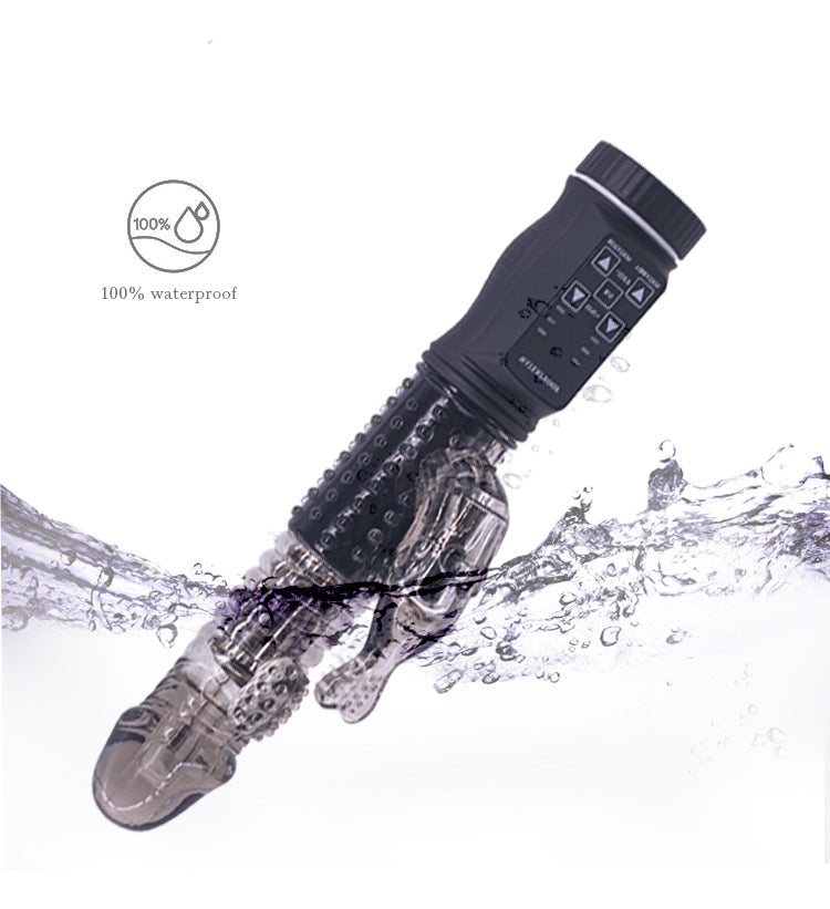 Telescoping Dildo - Allovers Dildo Rotatable Thrusting Vibrator-Uxolclub