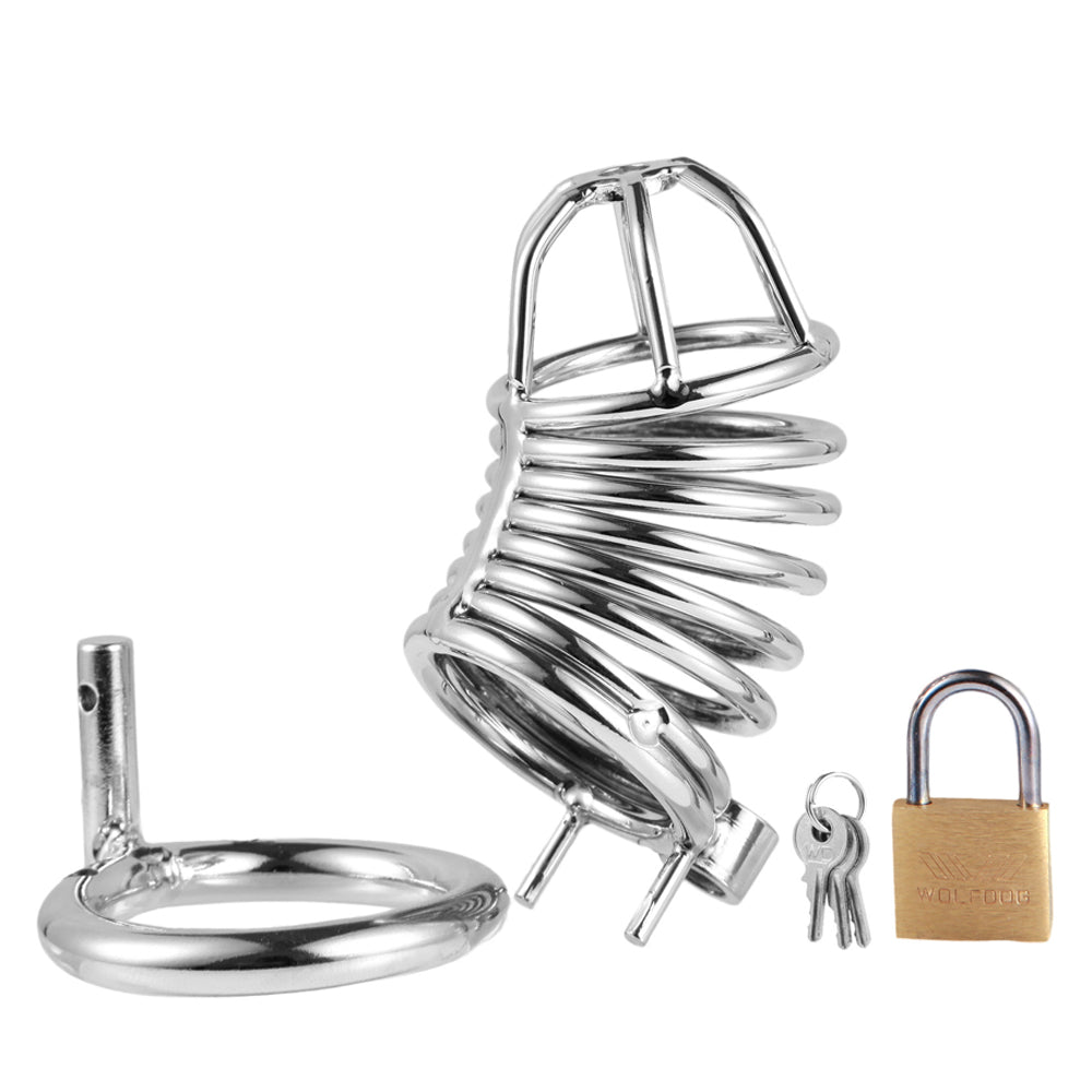 Cock Cage Male Chastity Device Locked Cage Sex Toy for Men-Uxolclub