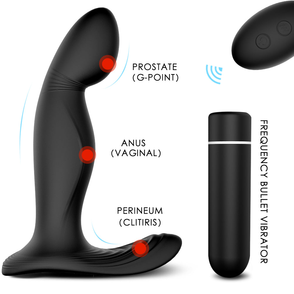 Prostate Massage Wireless Remote Control Vibrating Anal Plug-Uxolclub