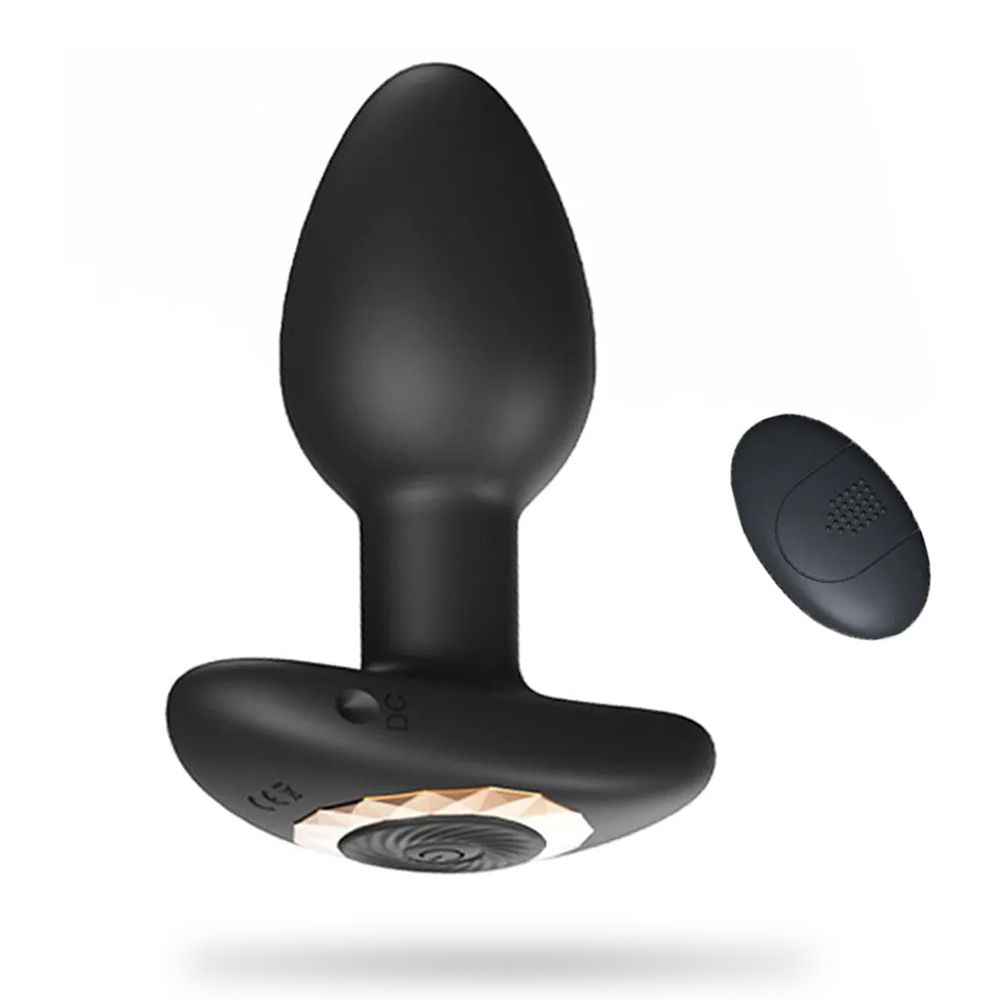 10 Frequency Electric Silicone Massage Remote Control Anal Plug