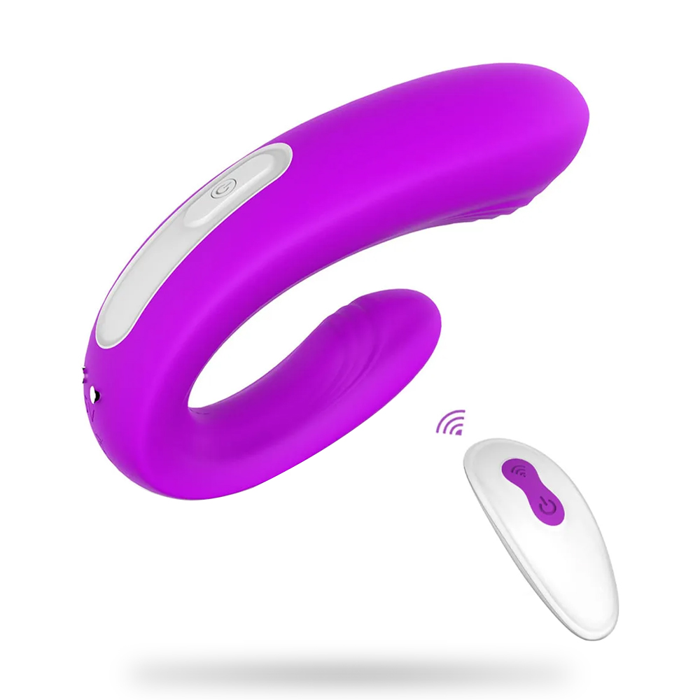 9 Frequency Vibration Couples Vibrator Wireless Remote Pink Vibrator